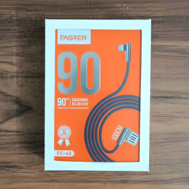 FASTER 90 Elbow FC-60 2A Gaming Micro USB Cable (% Genuin