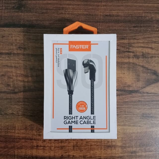 FASTER FC-90 Right Angle Game Cable (Type C)