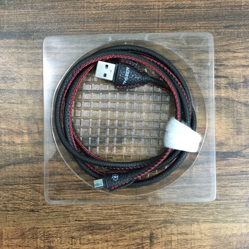 FASTER FC-L1 Leather Finish Charging / Data Cable (2A)