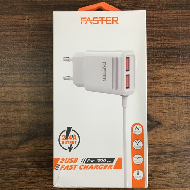 FASTER 2 USB Fast Charger FAC-300 Pro