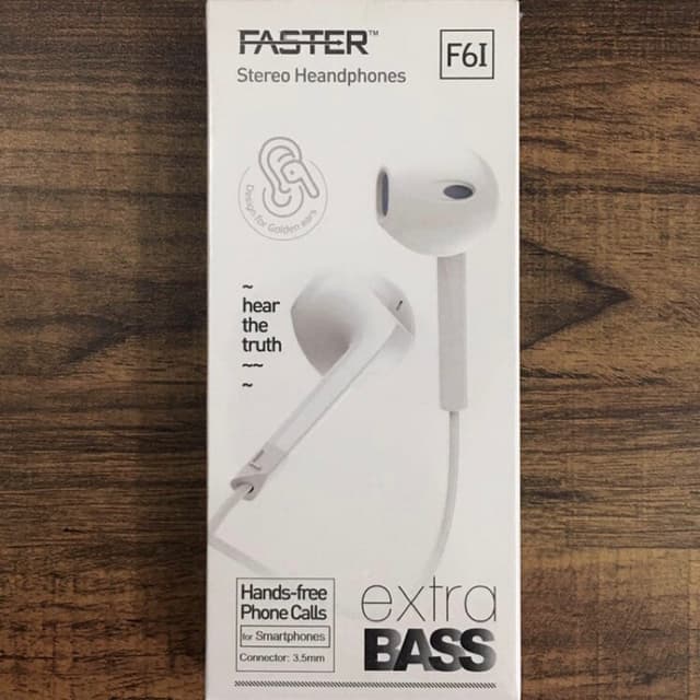 FASTER Stereo Handsfree F61 / Faster Stereo Headphones F61
