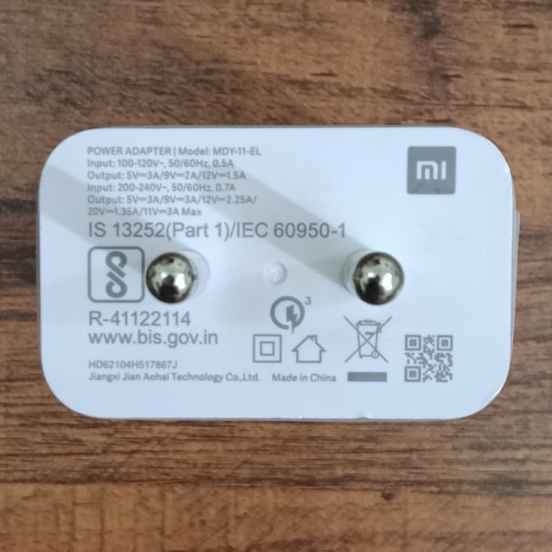 MI 33 Watt Original Charger - 100 % Original MI Charger