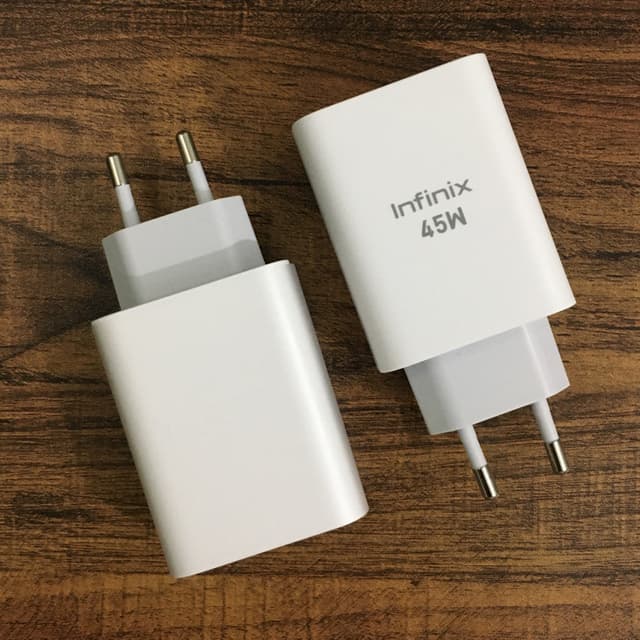 Infinix 45 Watt Original Charger - Infinix 45 Watt Box Pulled Adaptor