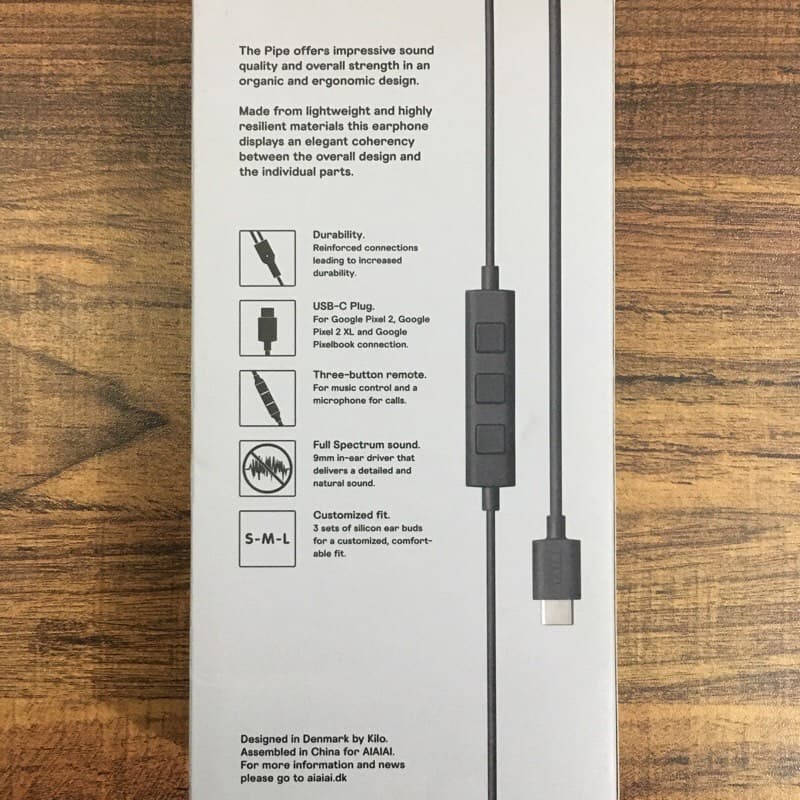 Google AIAIAI USB Type C Pipe 2.0 Earphone / Handsfree - Google AIAIAI Type C Handsfree